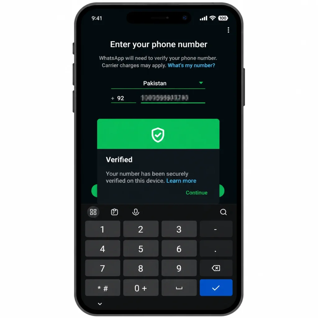 How to verify number in GB WhatsApp